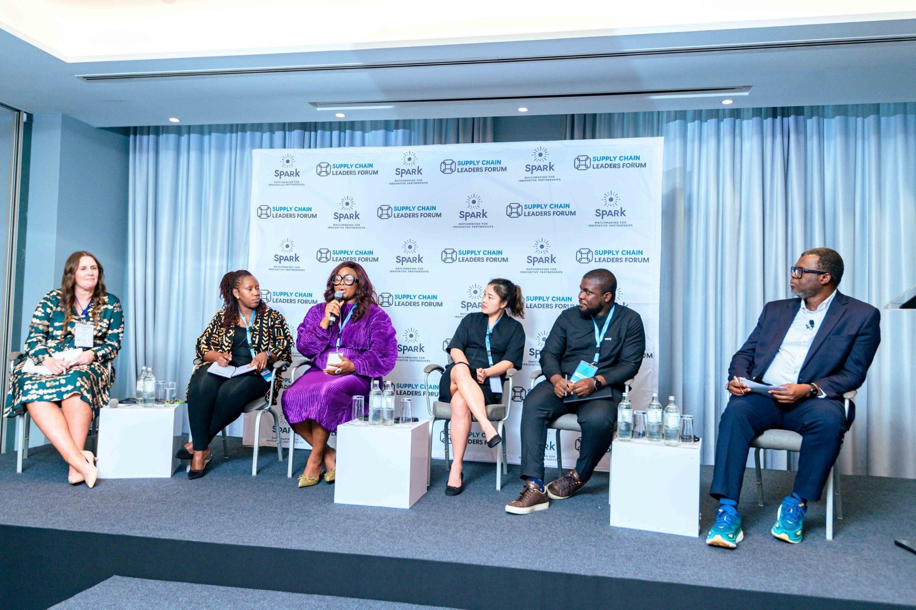 Panel discussion at the Supply Chain Leaders Forum with JTA on stage